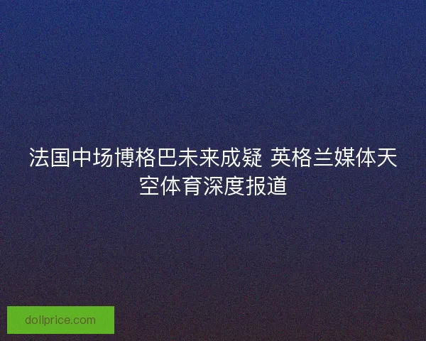 法国中场博格巴未来成疑 英格兰媒体天空体育深度报道